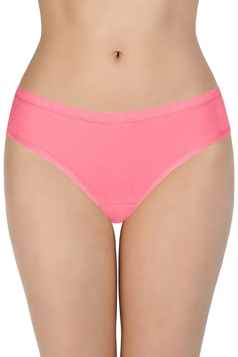 100% Cotton Bikini Panty Pack (Pack of 3) - D004 - Solid