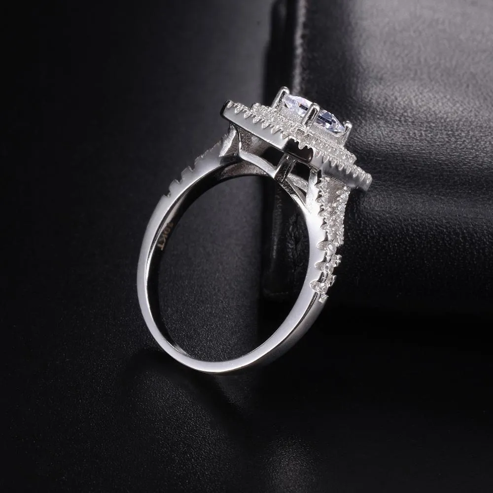 10ct Sterling Silver Engagement Diamond