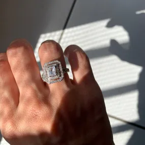 10ct Sterling Silver Engagement Diamond