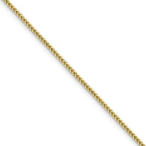 1.3mm, 14k Yellow Gold, Solid Franco Chain Necklace