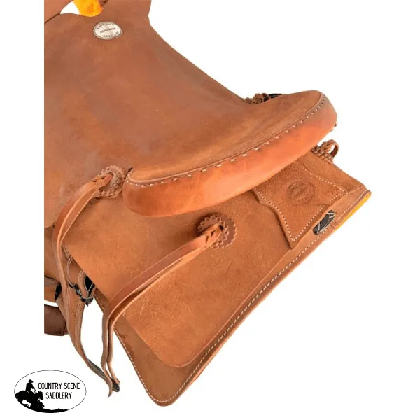 16" Showman ® Hard seat ranch cutting saddle..