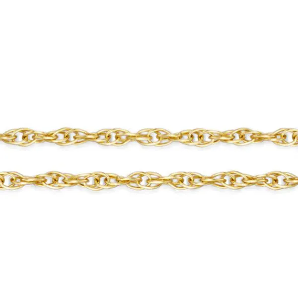 18 INCHES 0.5MM 14KT SOLID GOLD ROPE NECKLACE