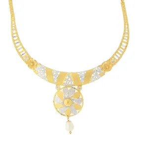 2-TONE GOLD NECKLACE SET