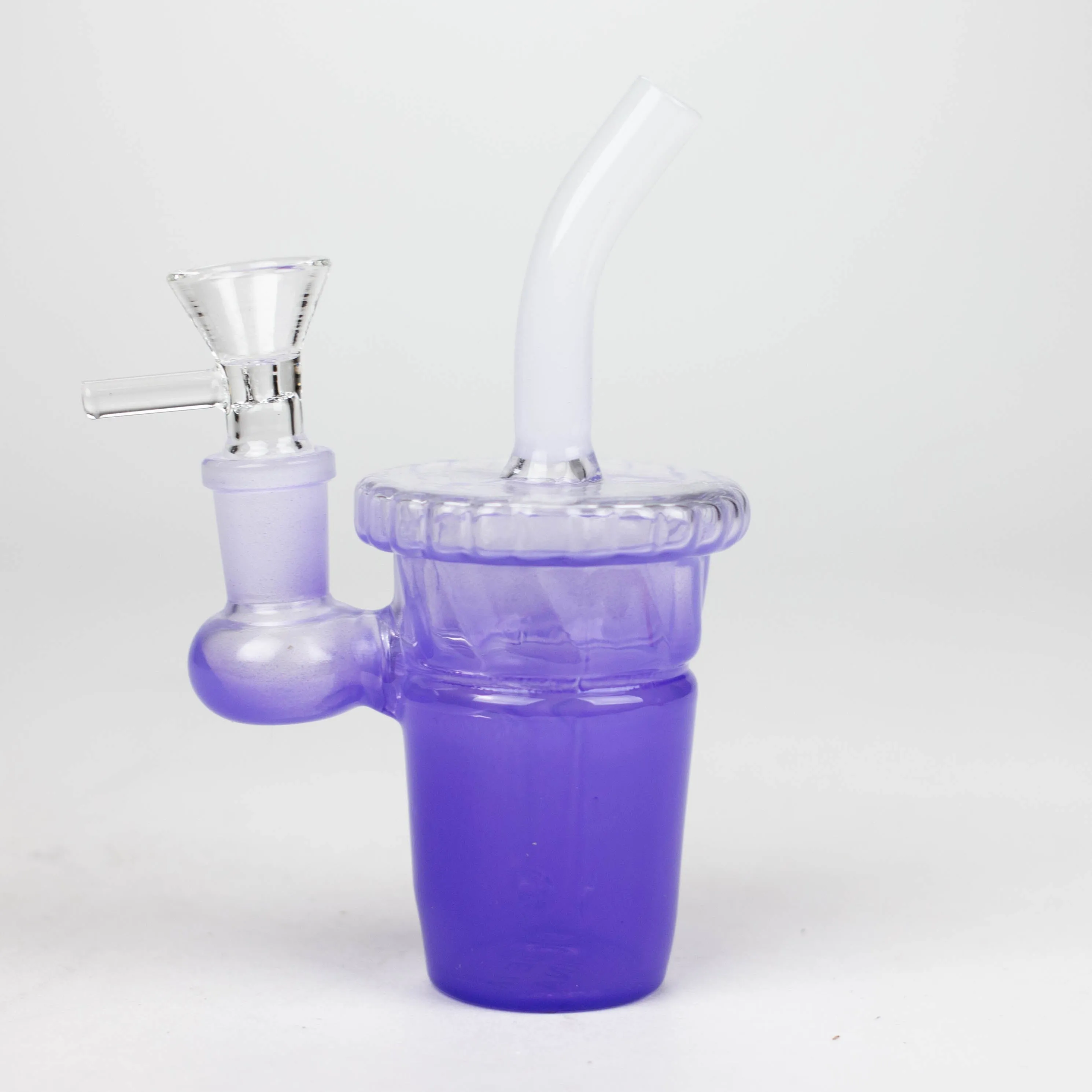 5.5" Cup Water Bong With Straw