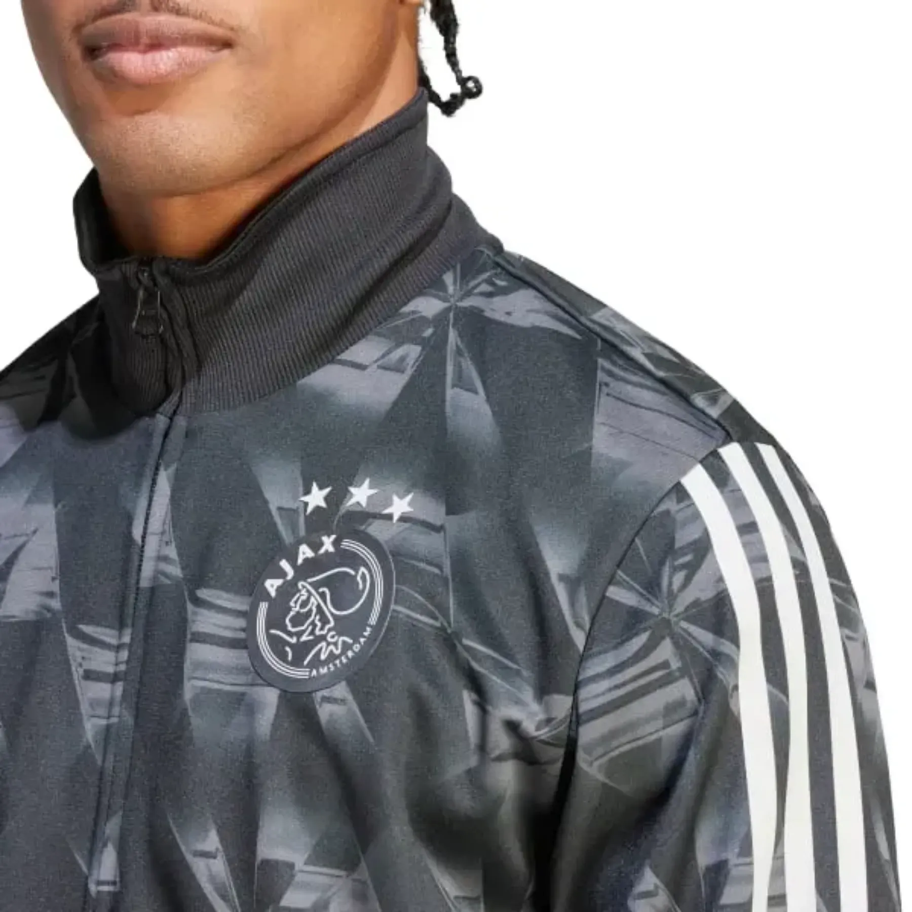 Ajax Amsterdam silver training presentation Soccer tracksuit 2023/24 - Adidas