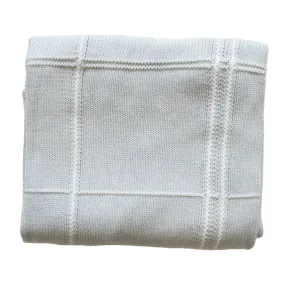 Alimrose - Grid Baby Blanket Powder Blue