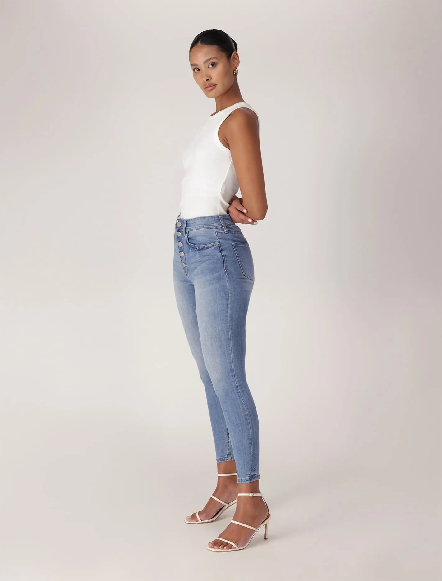 Ashley Mid-Rise Ankle Skinny Jeans