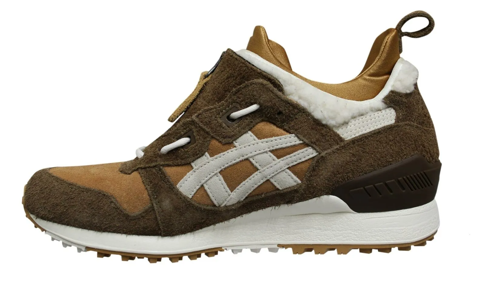 Asicstiger Gel-Lyte MT Brown Leather Lace Up Running Trainers - Mens