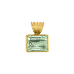 Baby Block Green Beryl Pendant