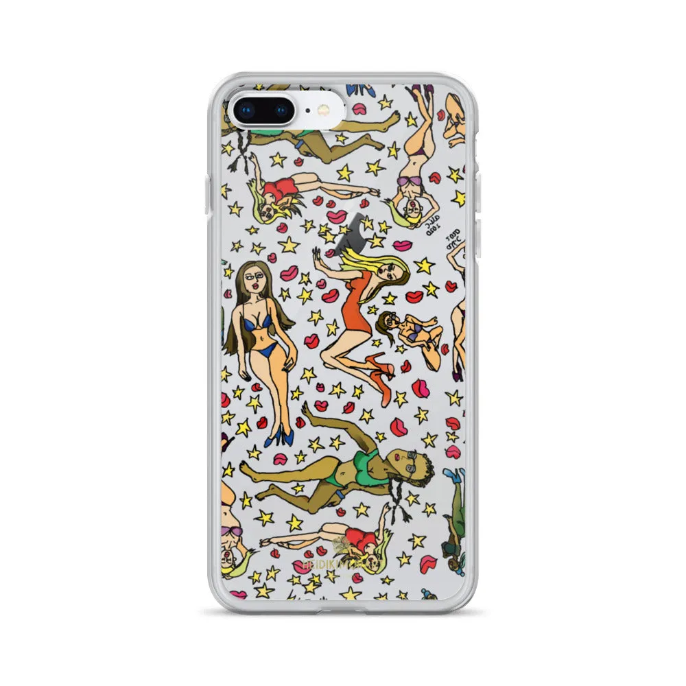 Bad Girl's iPhone Case, Graphic Cartoon Art Fun Colorful Artistic Phone Case-Made in USA/EU/MX