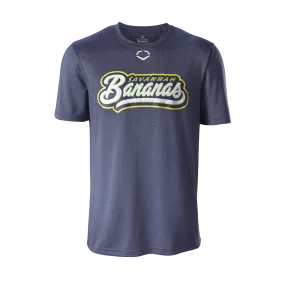 Bananas EvoShield Script Short Sleeve Tech Tee - Navy