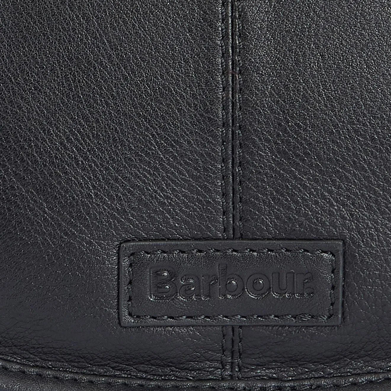 Barbour Laire Leather Saddle Bag Black