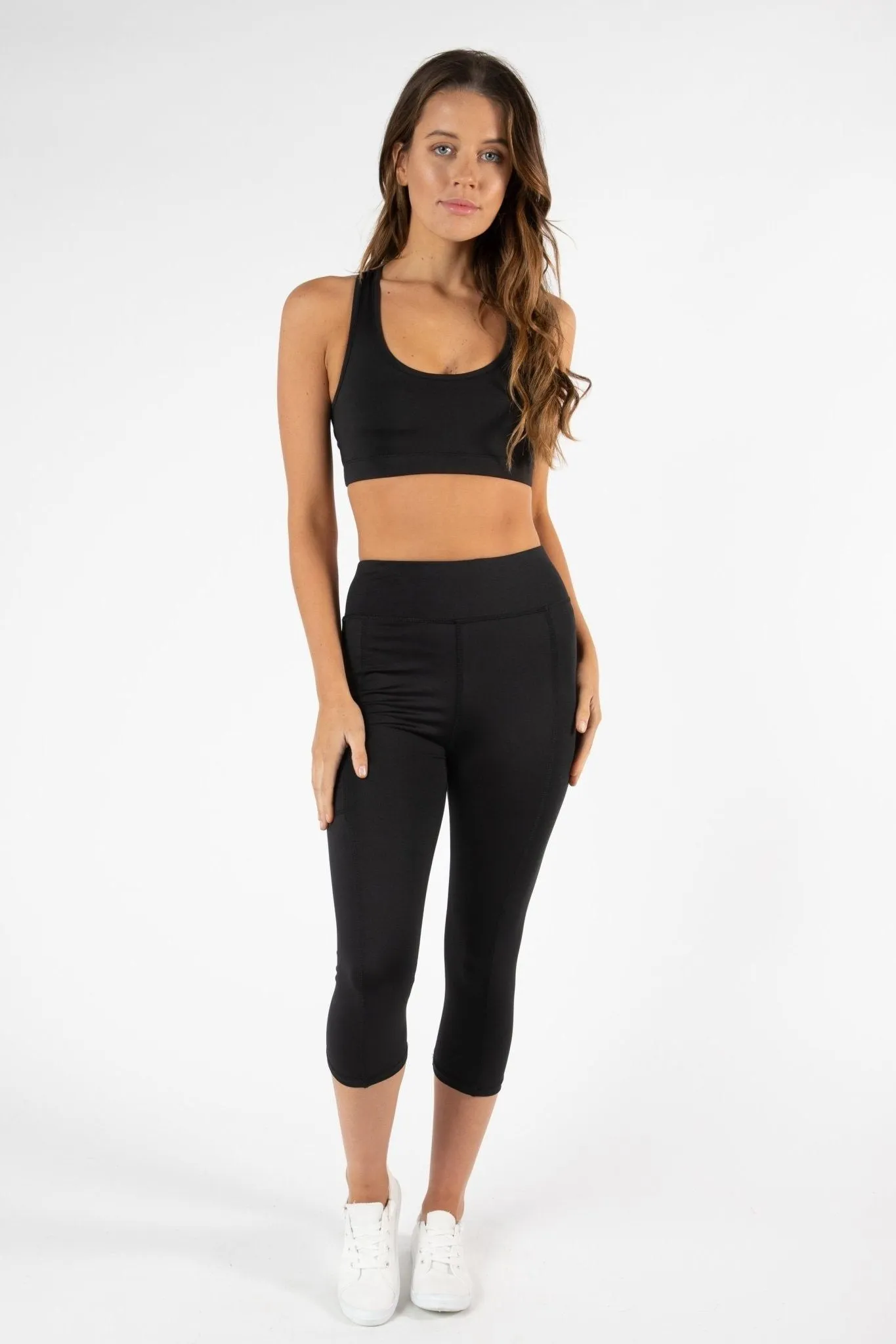 Betty Basics Sprint Crop Leggings in Black