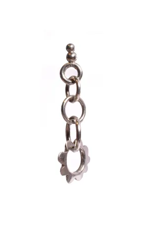 Bimini Moon Daisy • Sterling Chain Link Drop Earring