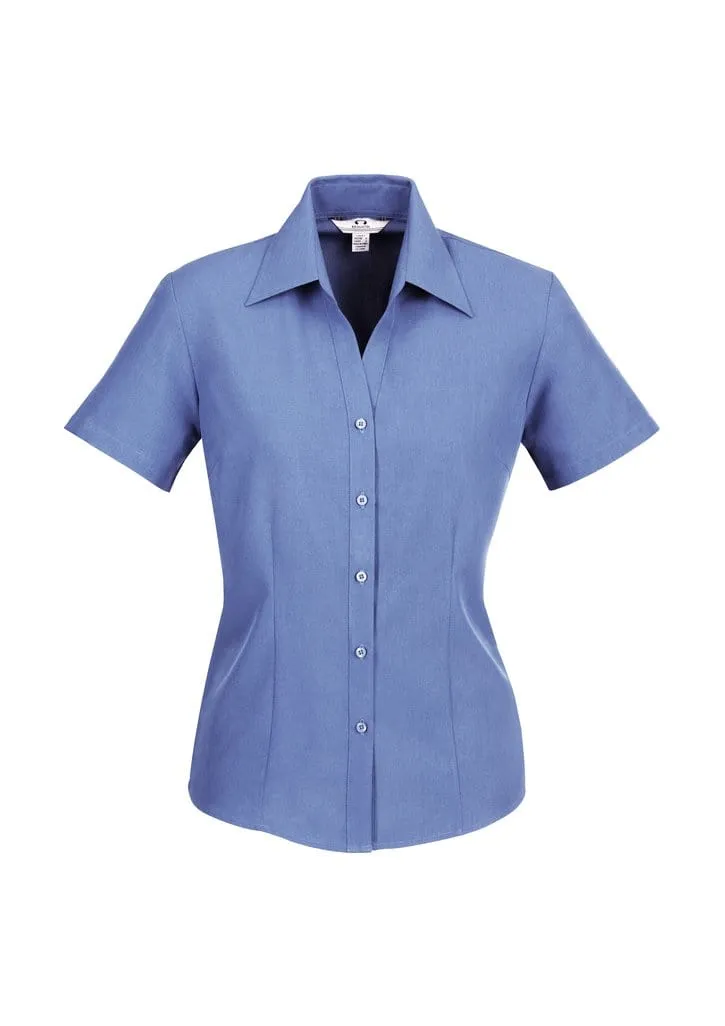 Biz Corporate Women's Plain Oasis Short Sleeve Shirt LB3601