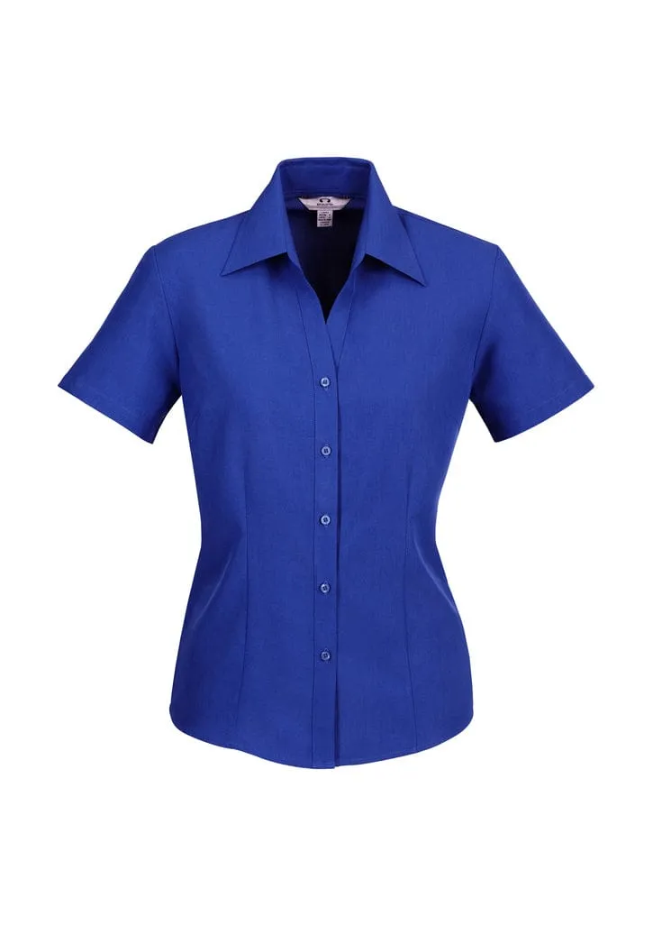 Biz Corporate Women's Plain Oasis Short Sleeve Shirt LB3601