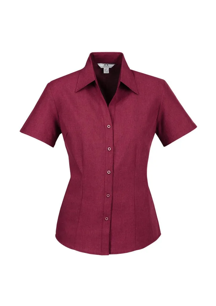 Biz Corporate Women's Plain Oasis Short Sleeve Shirt LB3601