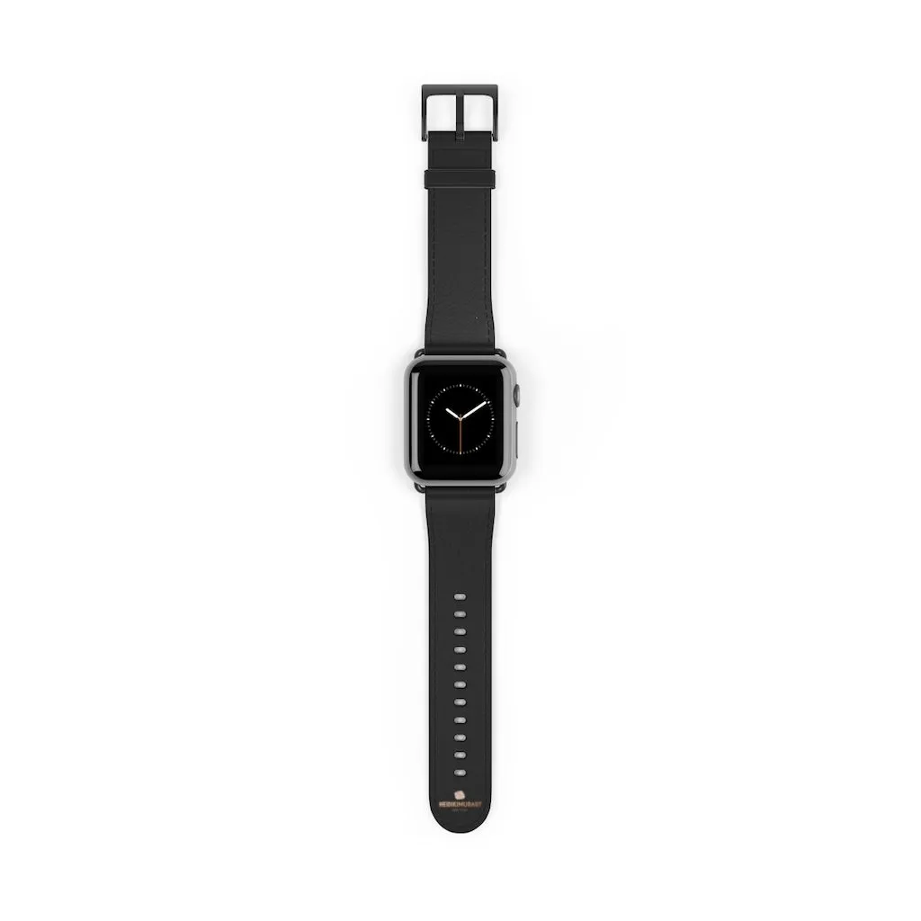 Black Apple Watch Band, Premium Watch Band Strap For Apple Watches- Made in USA