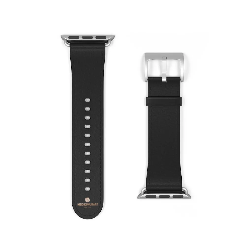 Black Apple Watch Band, Premium Watch Band Strap For Apple Watches- Made in USA