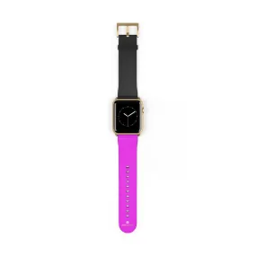 Black Pink Apple Watch Band, Duo Color Premium 38mm/42mm Watch Bands- Made in USA