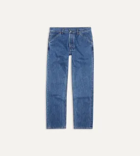 Bleach Wash 14.2oz Japanese Selvedge Denim Five-Pocket Jeans