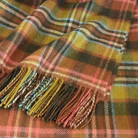 Border Lambswool Blanket - Scott Green Antique