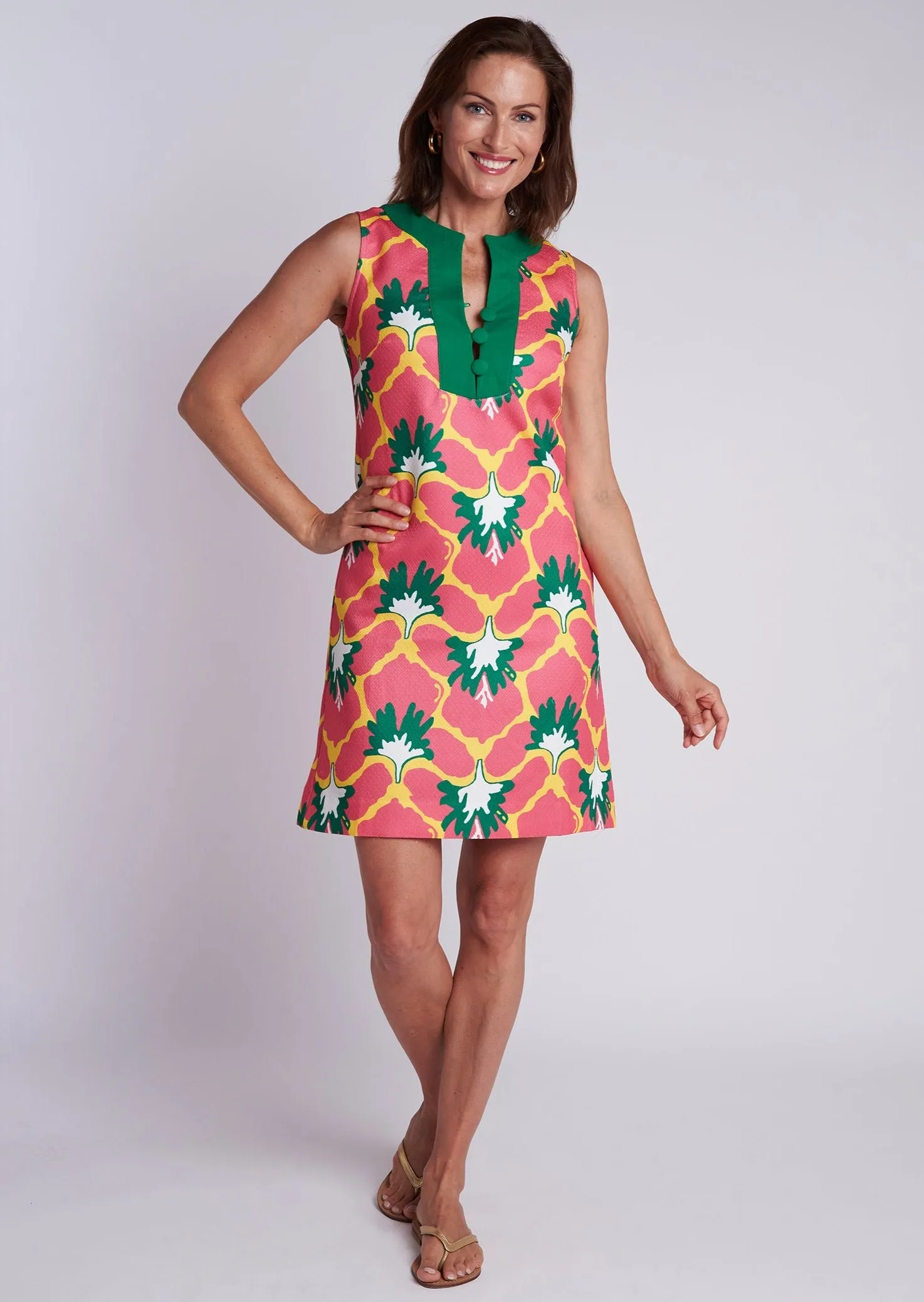 Calla Dress - Iris Hot Pink