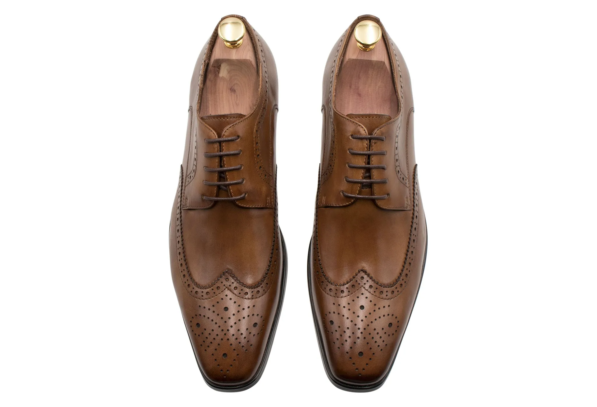 Caseros Wingtip Chestnut Derby