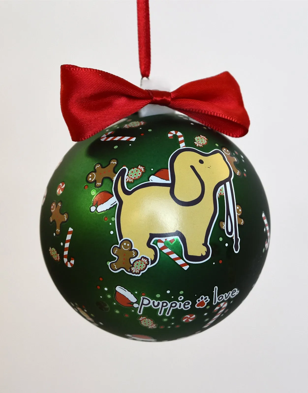 CHRISTMAS PATTERN PUP ORNAMENT