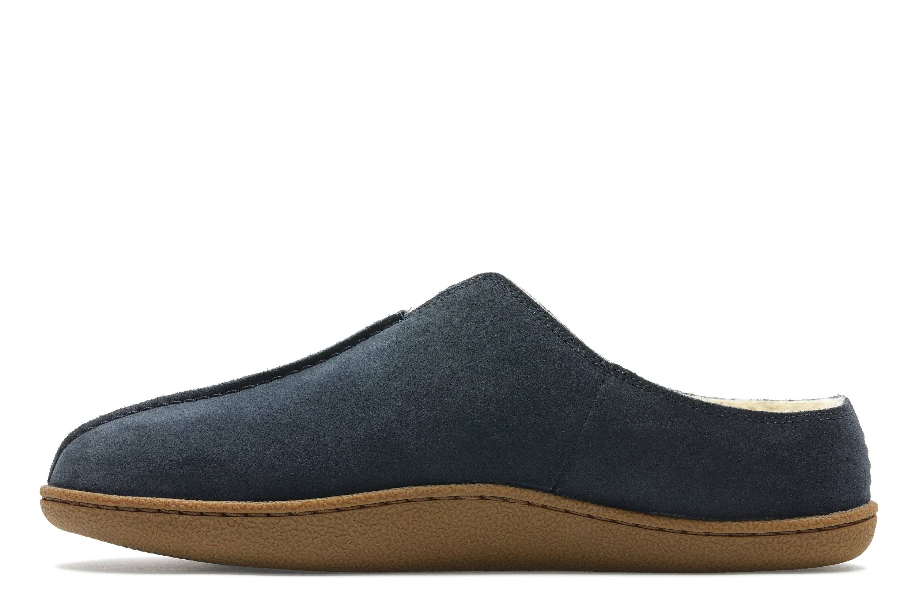 Clarks Home Mule Navy Suede