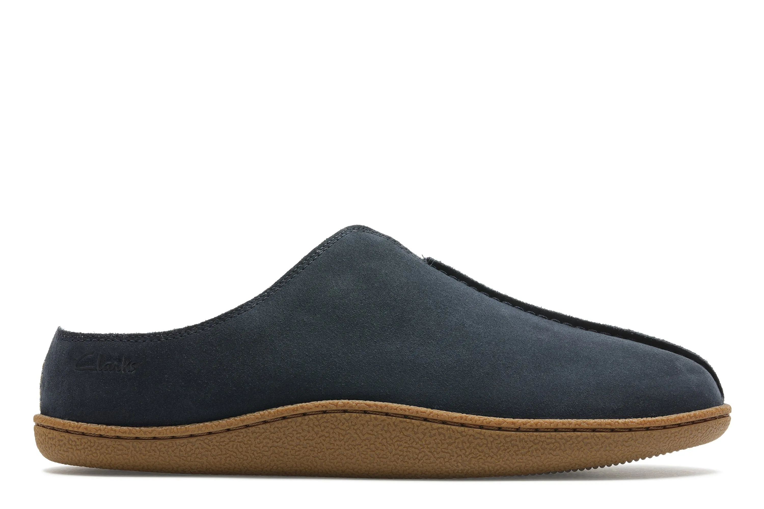 Clarks Home Mule Navy Suede