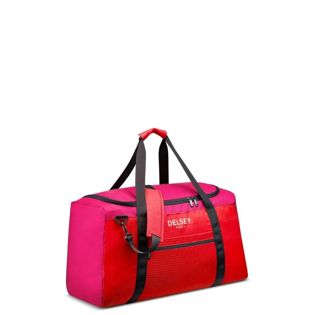 Delsey Nomade 65cm Foldable Duffle Bag Red/Pink