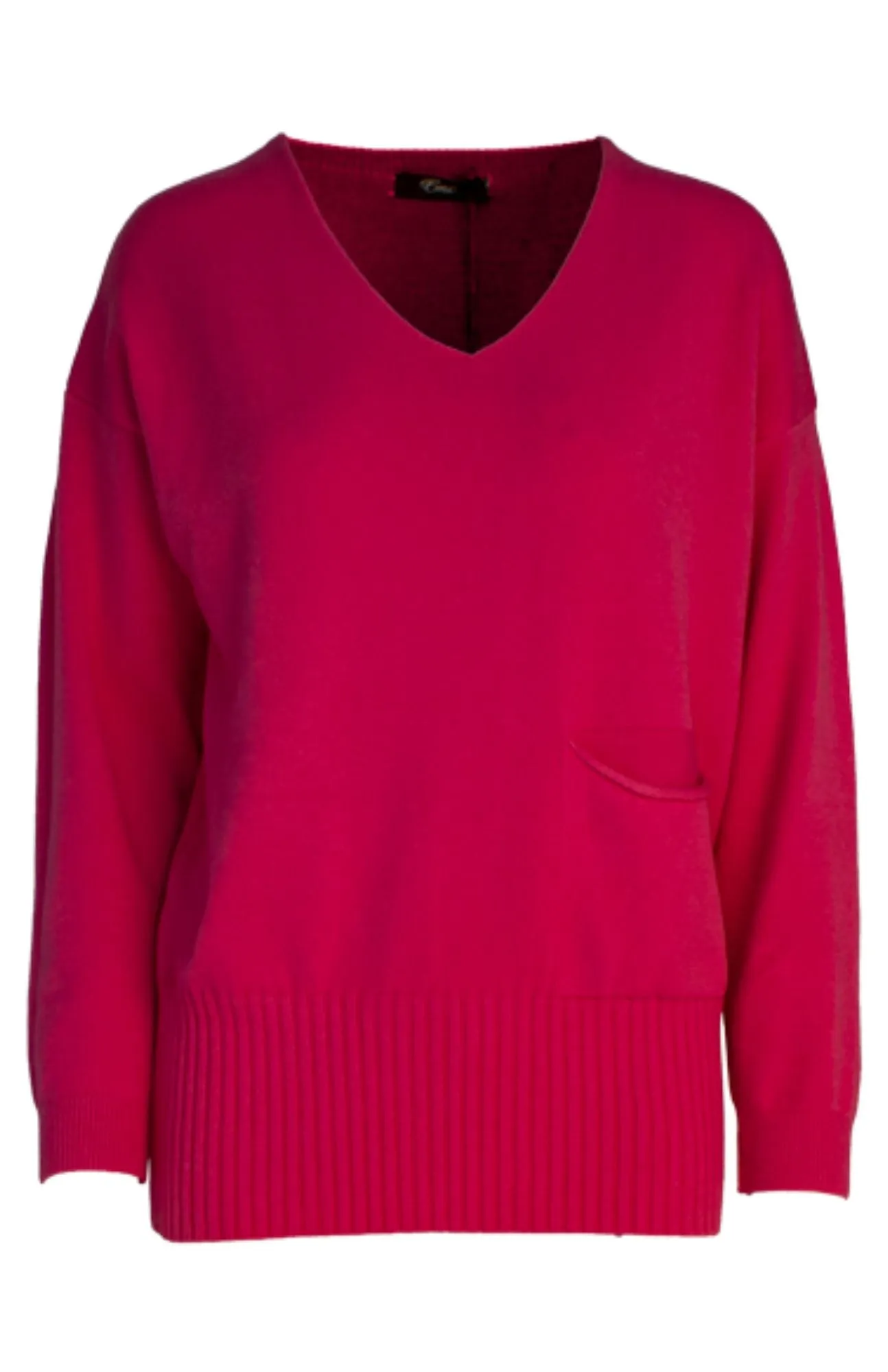 Ema&Carla - V-Neck Pocket Sweater