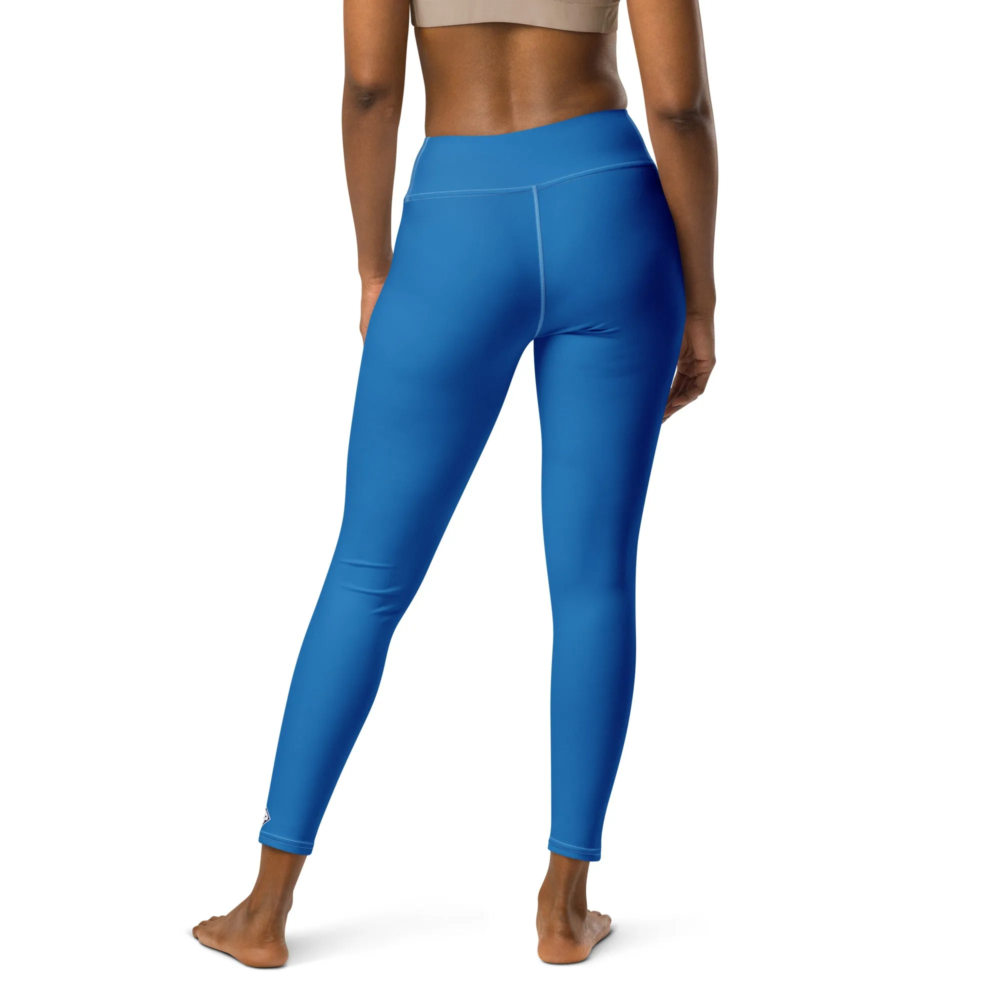 Essential Activewear: Solid Color Leggings for Her - Azul