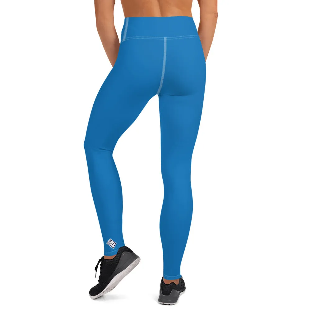 Essential Activewear: Solid Color Leggings for Her - Azul