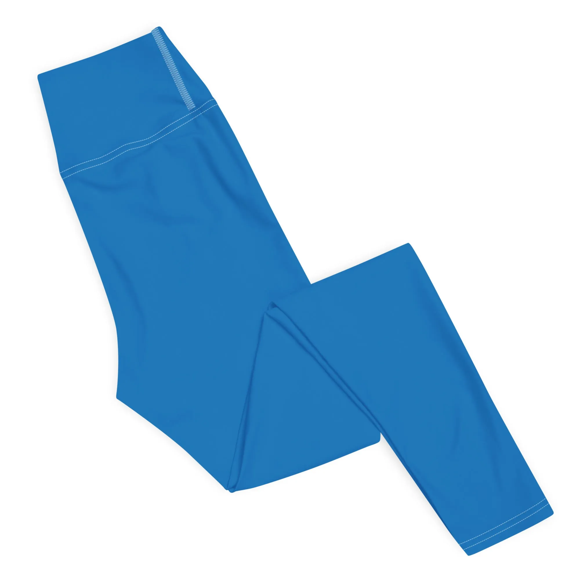 Essential Activewear: Solid Color Leggings for Her - Azul