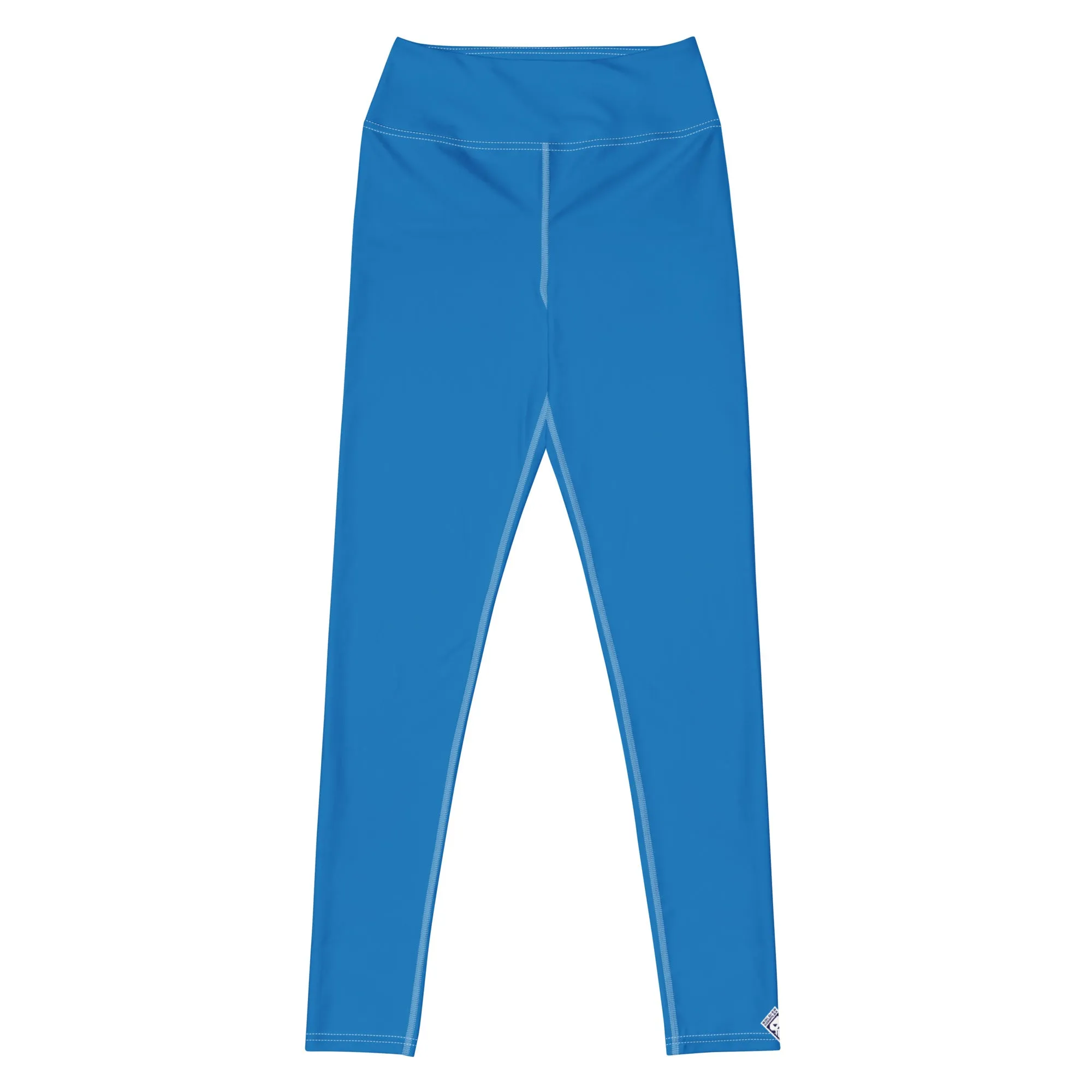 Essential Activewear: Solid Color Leggings for Her - Azul