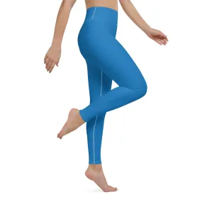 Essential Activewear: Solid Color Leggings for Her - Azul