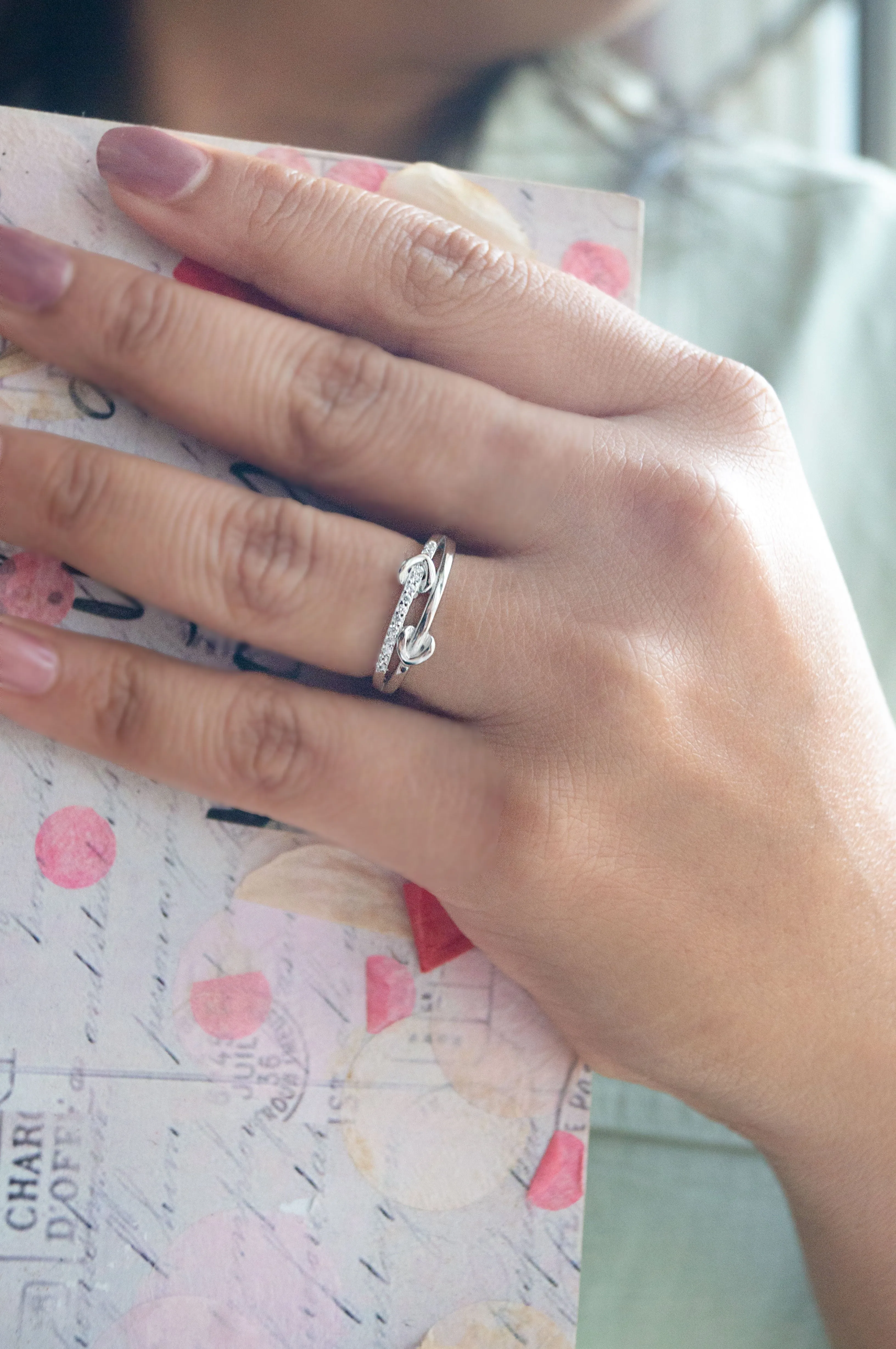 Far Yet Together Hearts Sterling Silver Ring