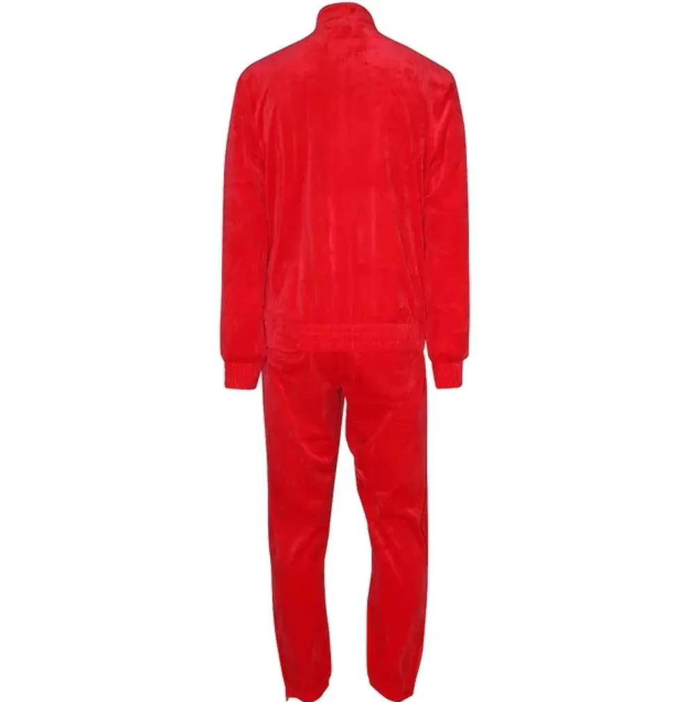 Fila LM191831-622/LM191832-622 Red Velour Tracksuit