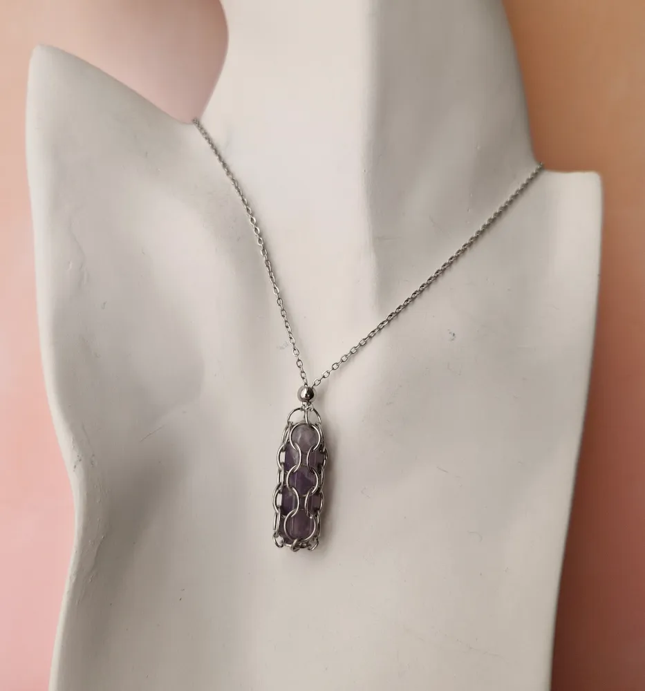 Gem Web Necklace