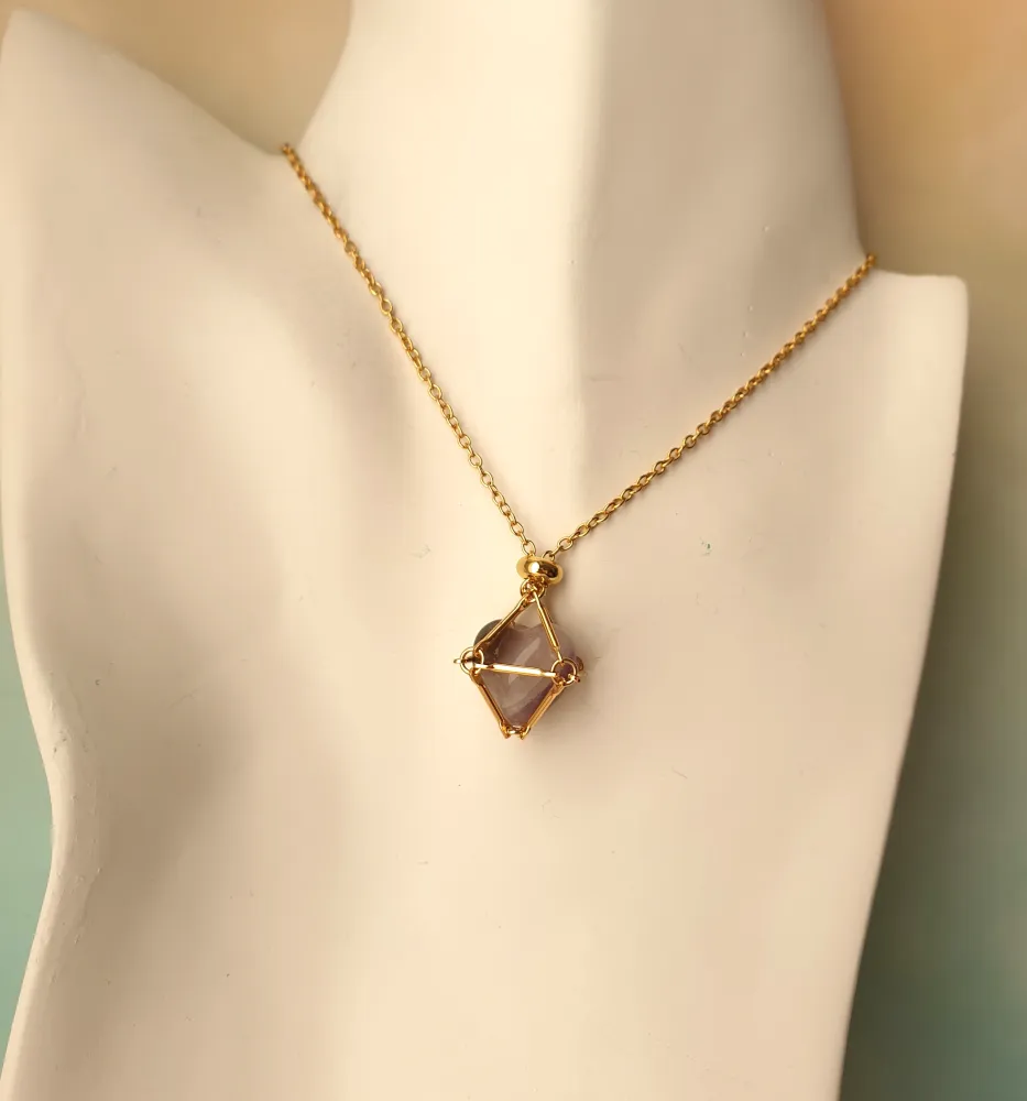 Gem Web Necklace