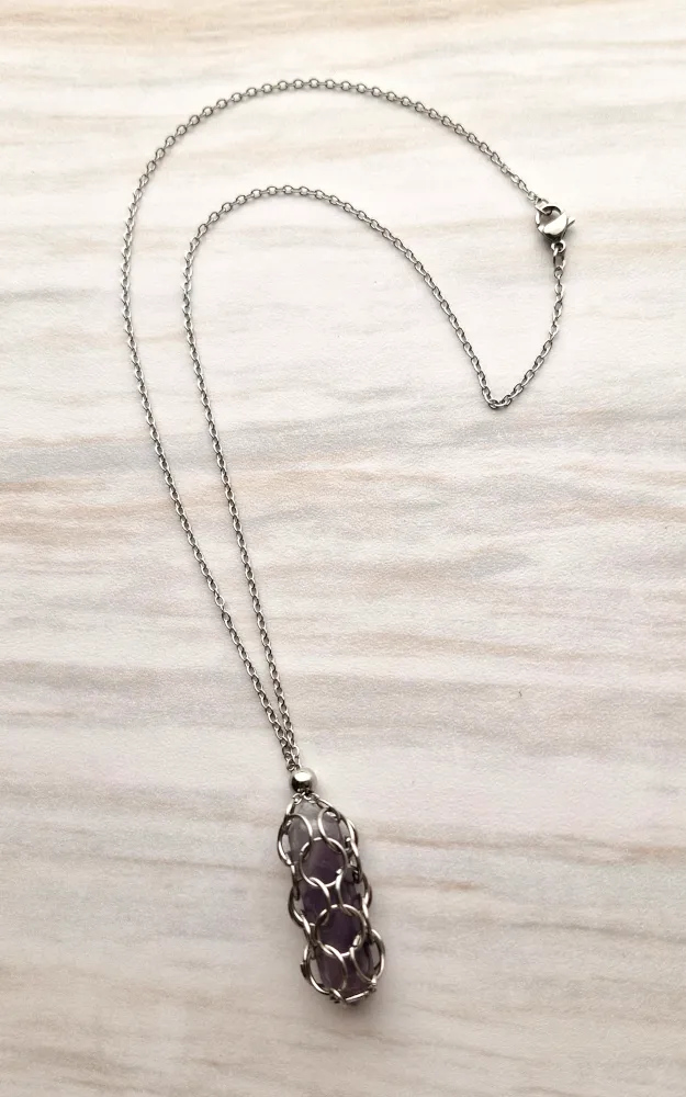 Gem Web Necklace