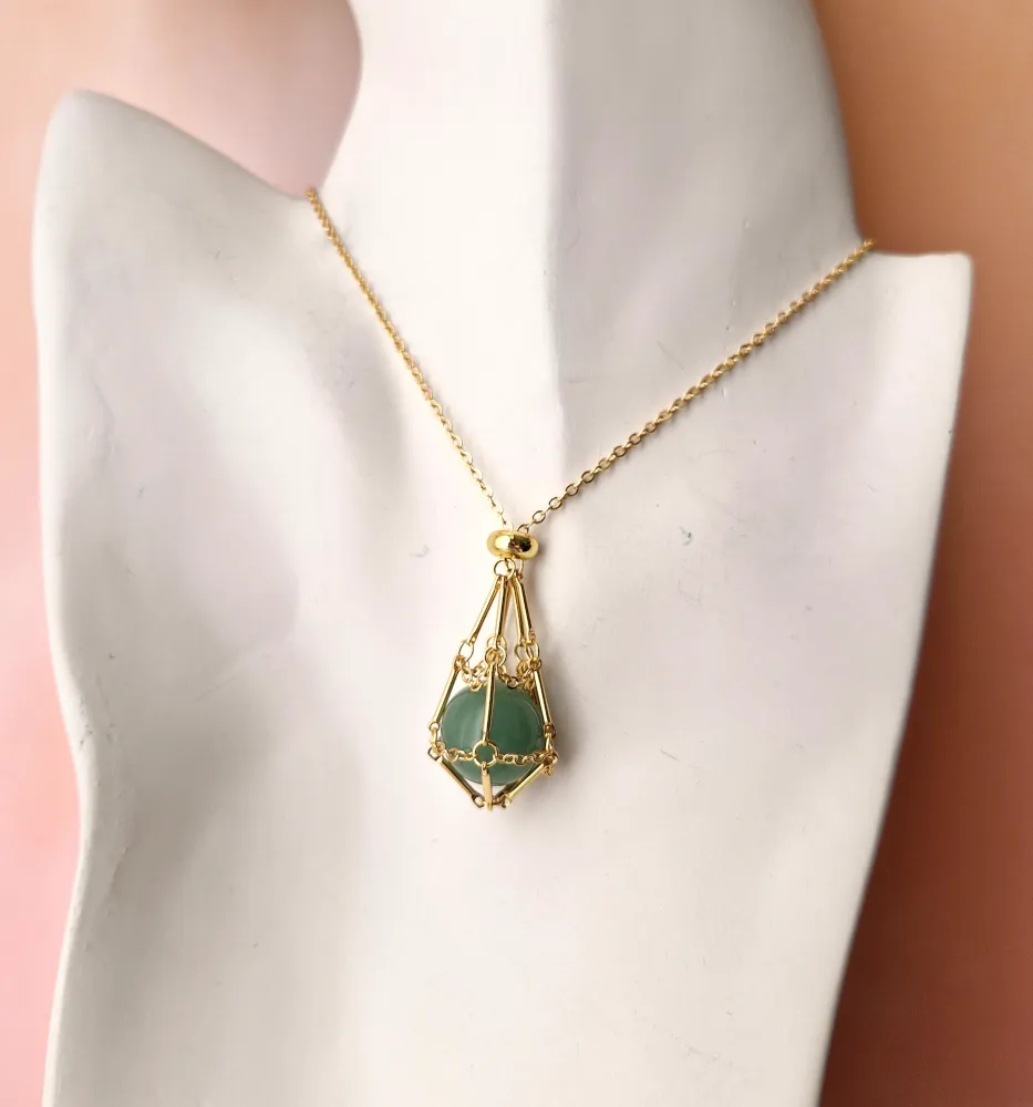 Gem Web Necklace