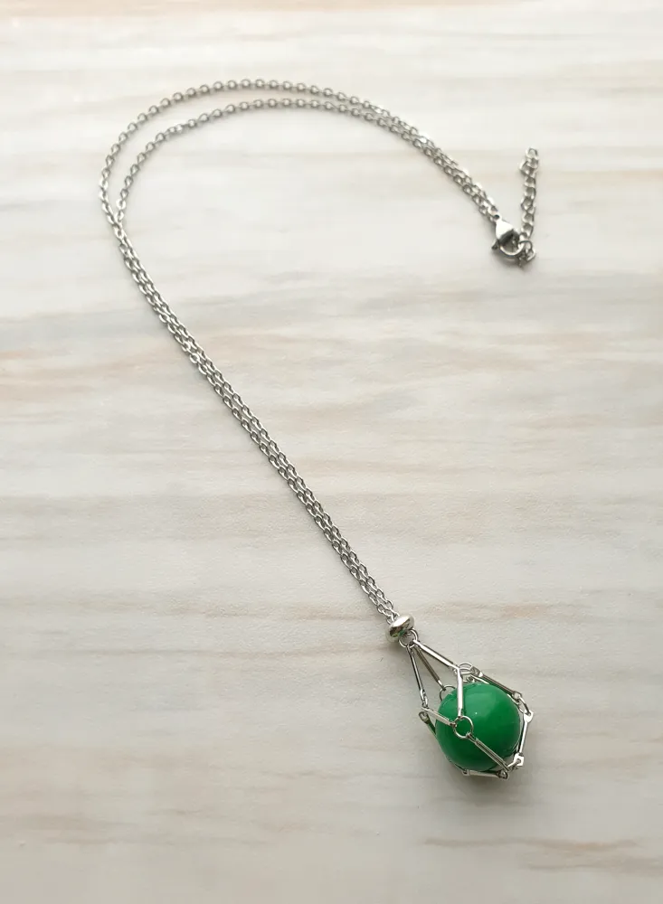 Gem Web Necklace