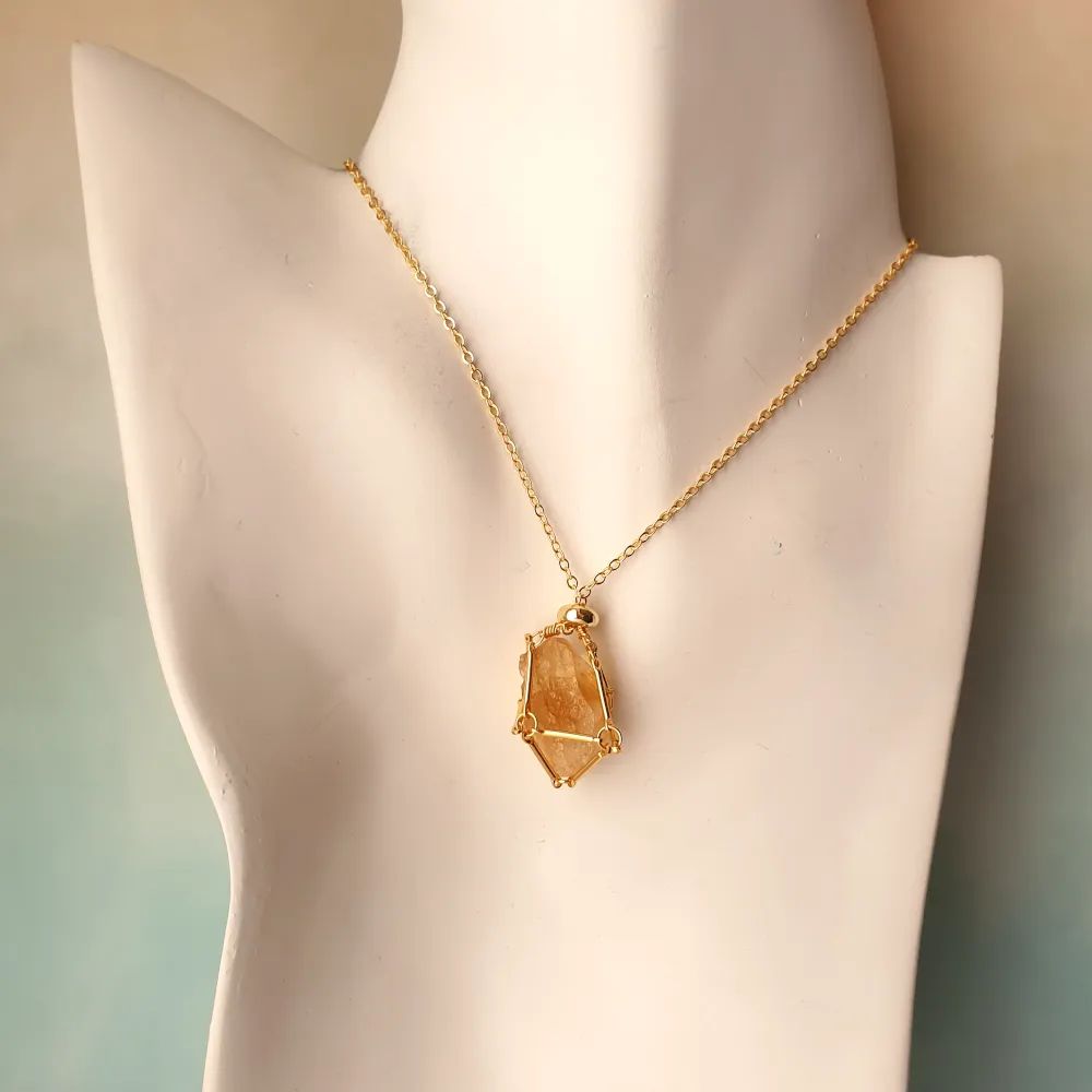 Gem Web Necklace