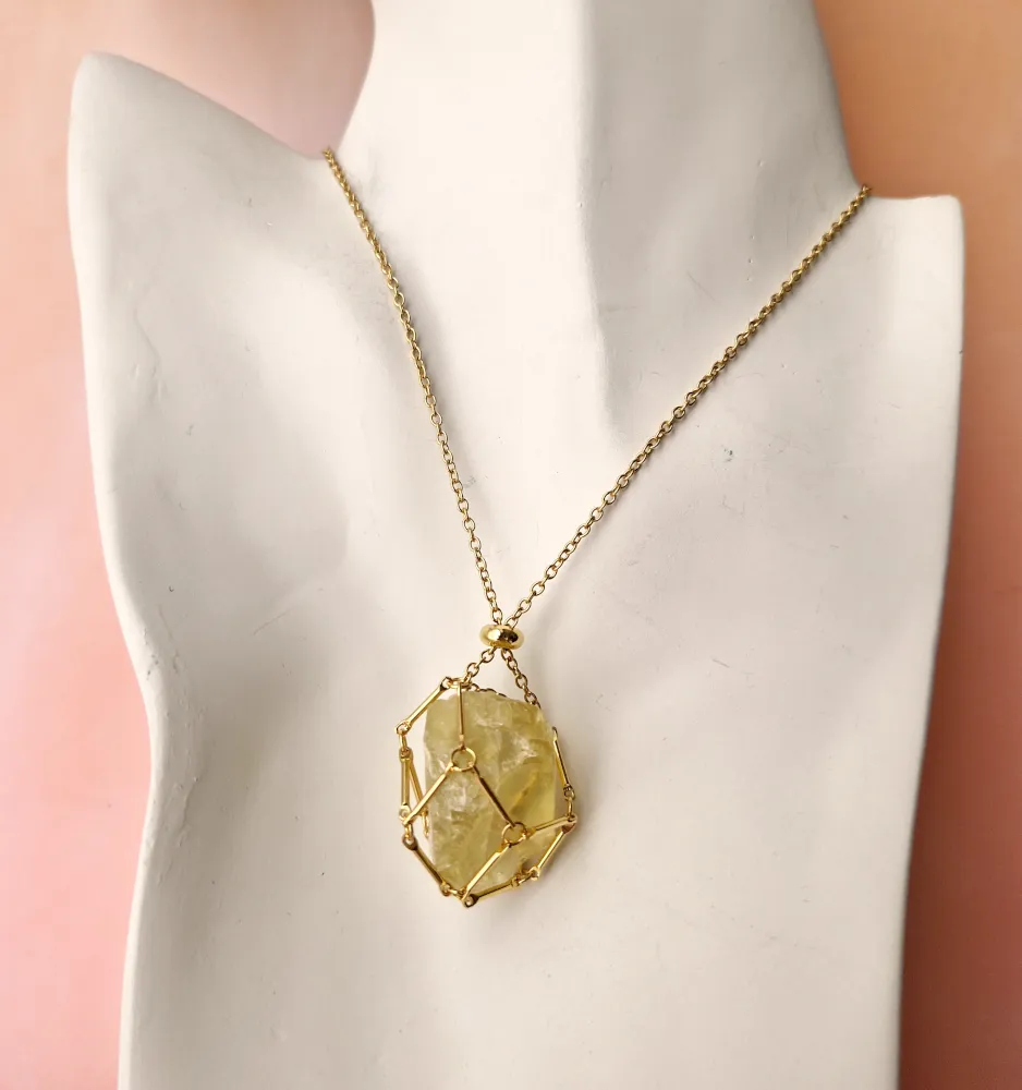 Gem Web Necklace