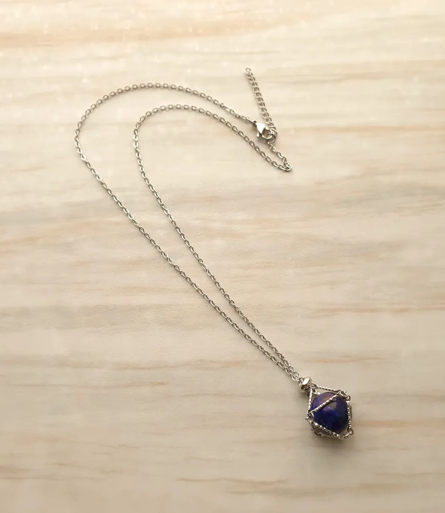 Gem Web Necklace