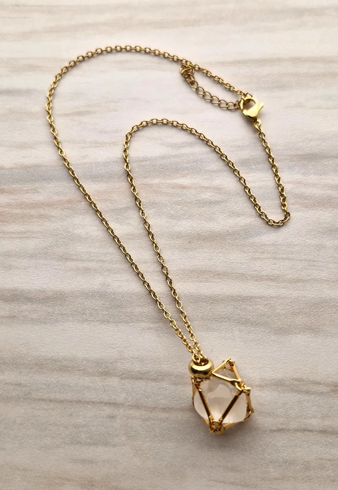 Gem Web Necklace