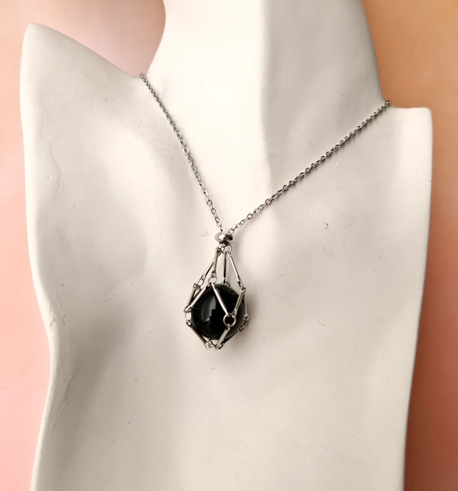 Gem Web Necklace